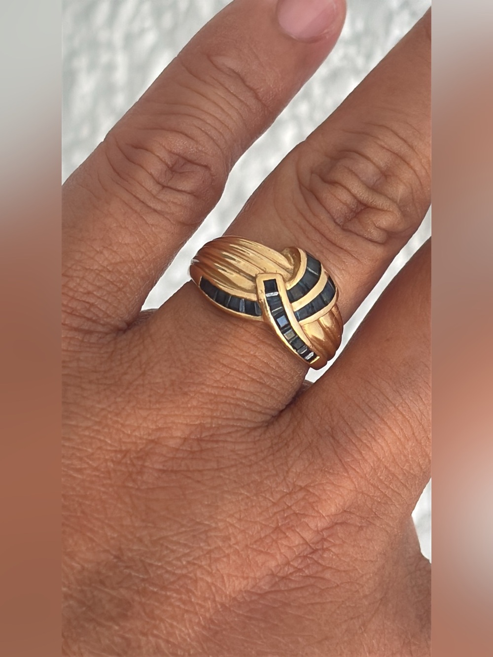 14k Gold Sapphire Ring
